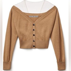Alexander Wang Sheer Yoke Cardigan